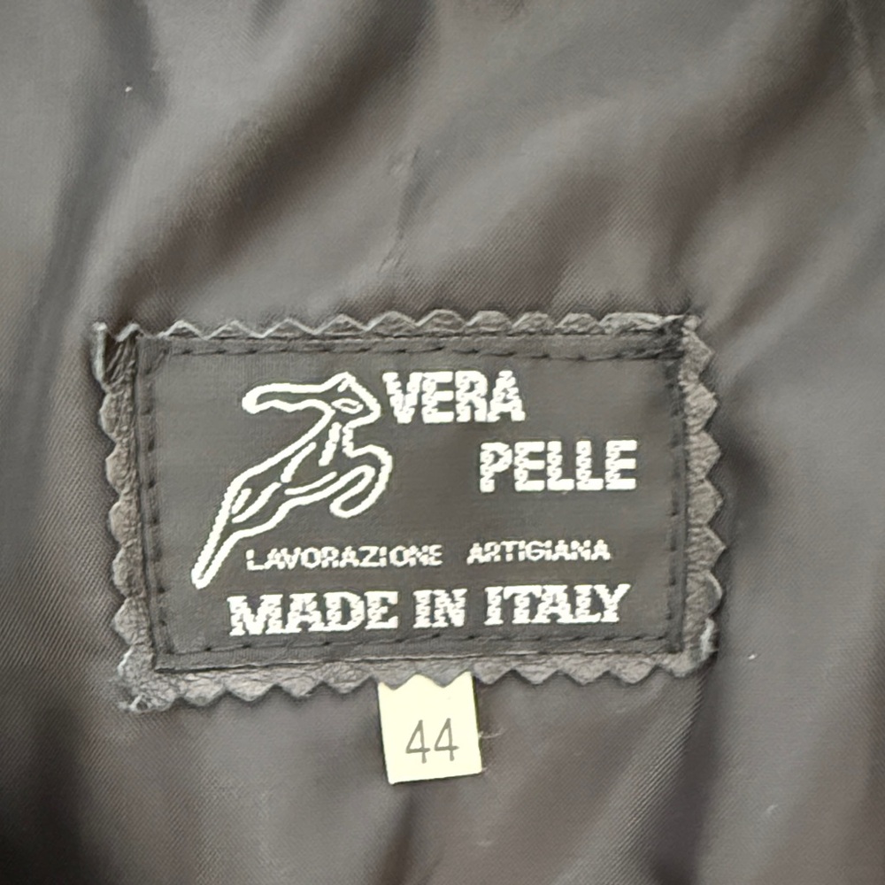 Vera Pelle Women's Black Leather Jacket - Picture 10 of 11
